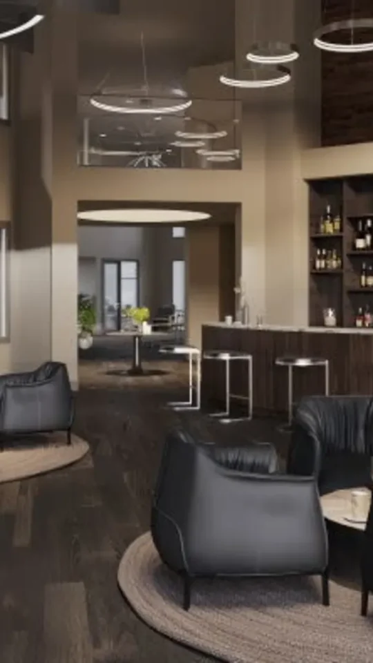 a rendering of the lobby area of a hotel at The Discovery Park